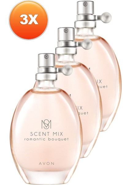 Scent Mix Romantic Bouquet Kadın Parfüm Edt 30 ml. Üçlü Set