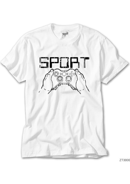 E Sport Gamer Beyaz Tişört