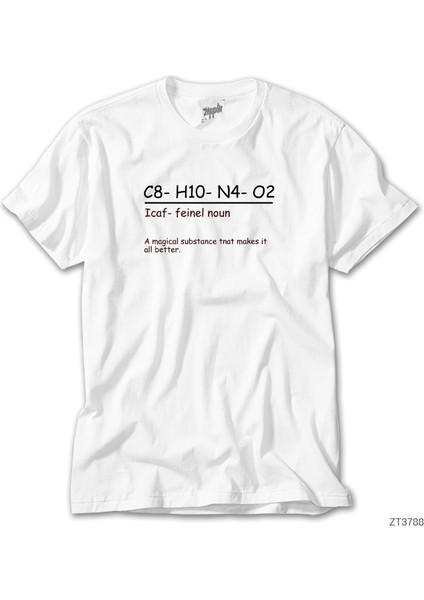 C8 H10 N4 02 Beyaz Tişört