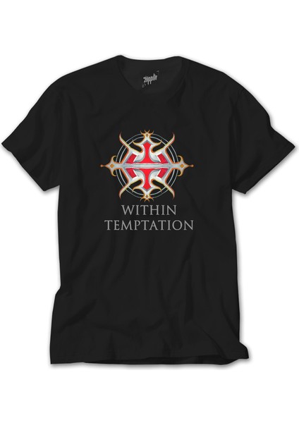 Within Temptation Logo Siyah Tişört