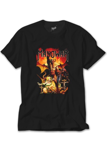 Manowar Hoev Siyah Tişört