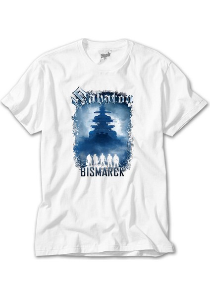 Sabaton Bismarck Beyaz Tişört