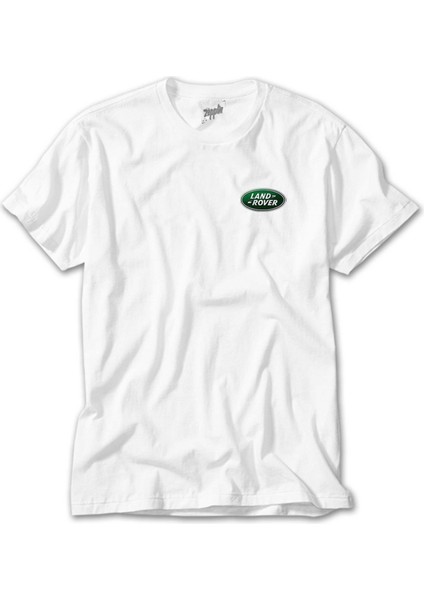 Land Rover Logo Beyaz Tişört