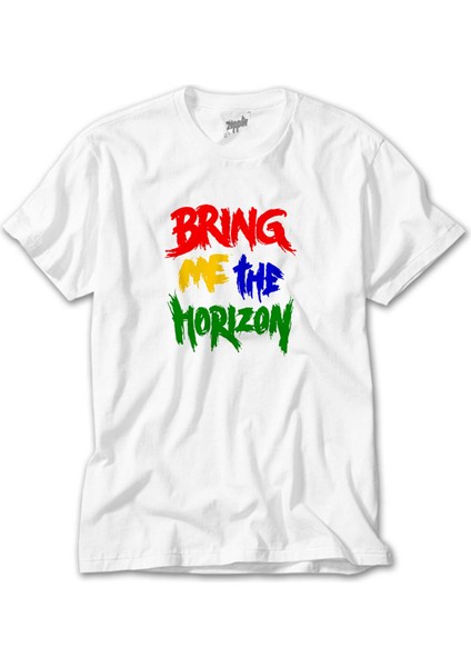Bring Me The Horizon Rainbow Beyaz Tişört