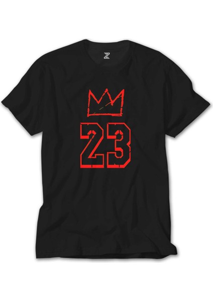 Lebron James King 23 Siyah Tişört