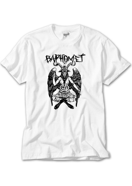 Baphomet Mythological Figure Beyaz Tişört