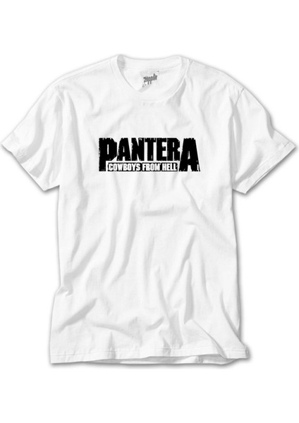 Pantera Cowboys From Hell 2 Beyaz Tişört