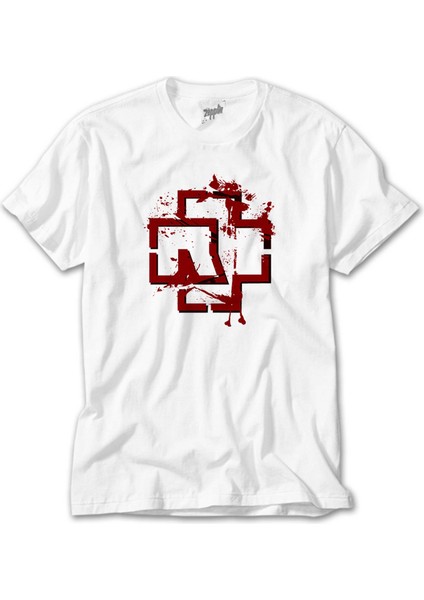 Rammstein Logo 4 Beyaz Tişört