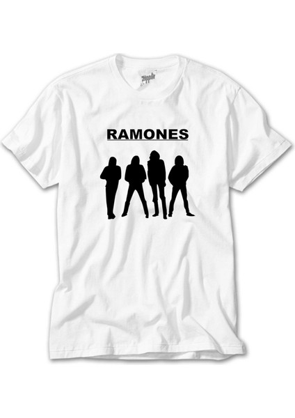 Ramones Group Beyaz Tişört