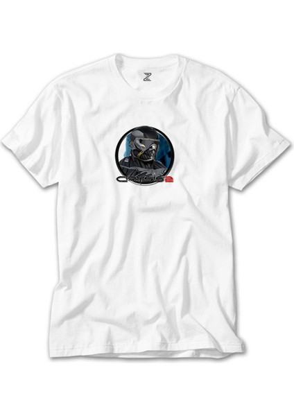 Crysis Masked Warrior Beyaz Tişört