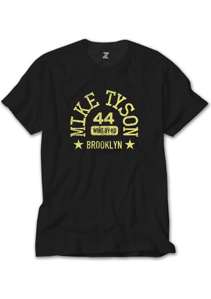 Mike Tyson 44 Wins By Knockout Siyah Tişört