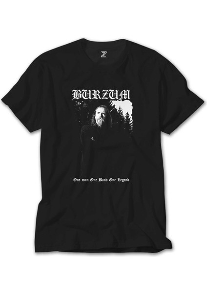 Burzum One Man One Band One Legand Siyah Tişört