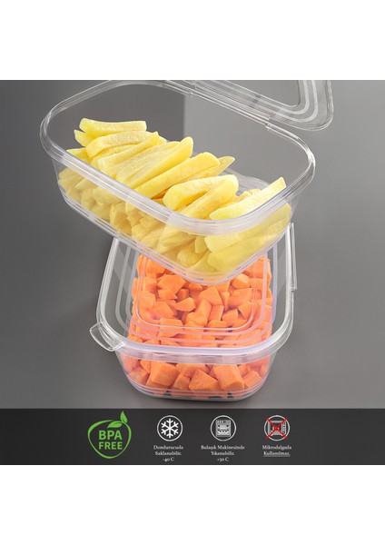 20 Adet Sızdırmaz Kendinden Kapaklı Derin Dondurucuya Uygun Saklama Kabı Hava Almaz Düzenleyici 1lt fiyatları