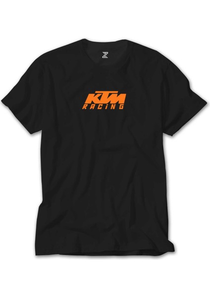 Ktm Racing Orange Logo Siyah Tişört