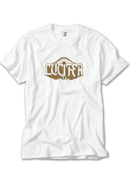 Lucifer Brown Beyaz Tişört