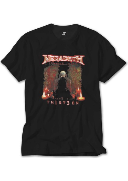 Megadeth Thirteen Siyah Tişört