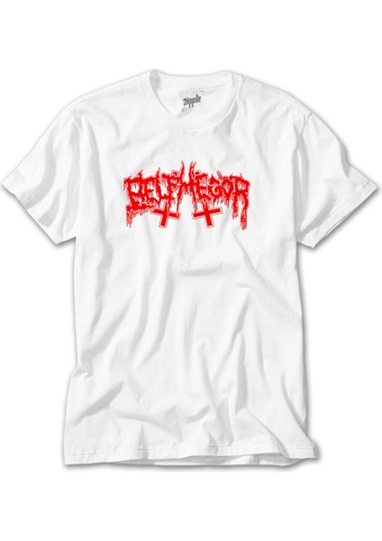 Belphegor Logo Beyaz Tişört