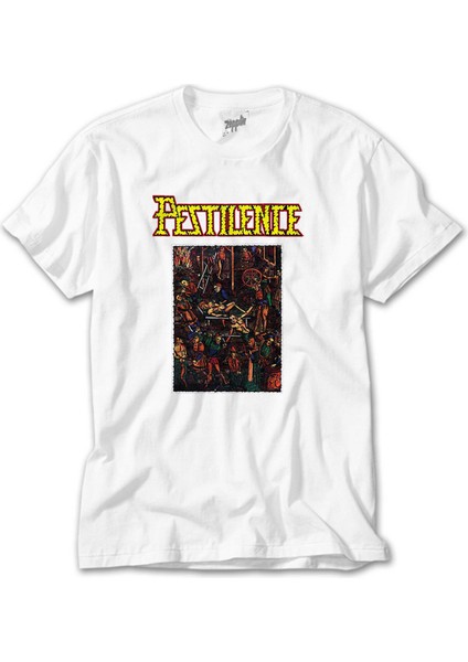 Pestilence Malleus Maleficarum Beyaz Tişört