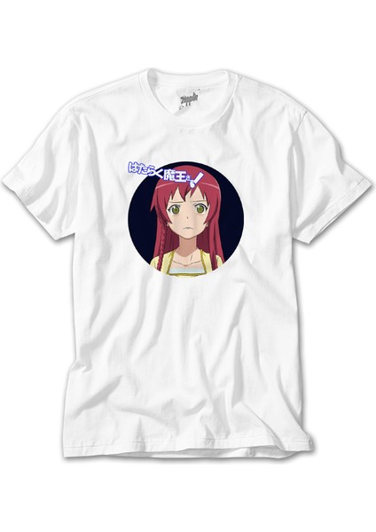 Hataraku Maou Sama Emi Yusa Beyaz Tişört