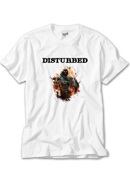 Disturbed Monster Beyaz Tişört