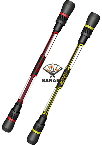 2'li Çevirme Kalemi Spinning Pen Standart Seri (Kırmızı Sarı)