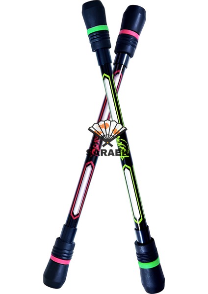 2'li Çevirme Kalemi Spinning Pen Standart Seri (Kırmızı Sarı)