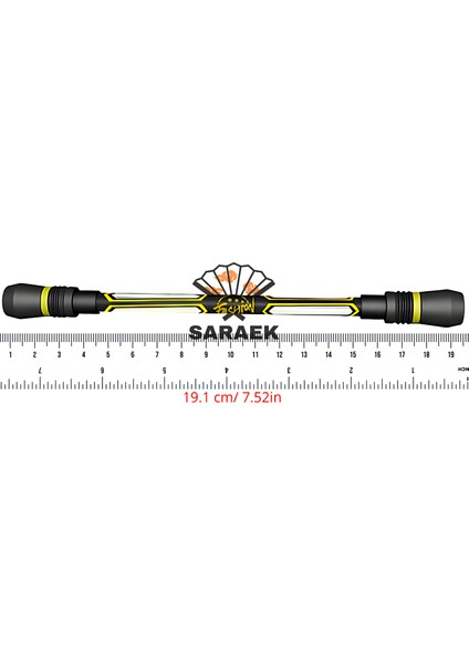 2'li Çevirme Kalemi Spinning Pen Standart Seri (Kırmızı Sarı)