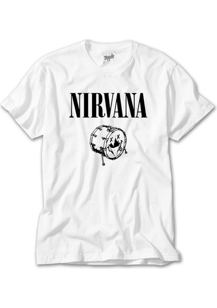 Nirvana Logo Classic Beyaz Tişört