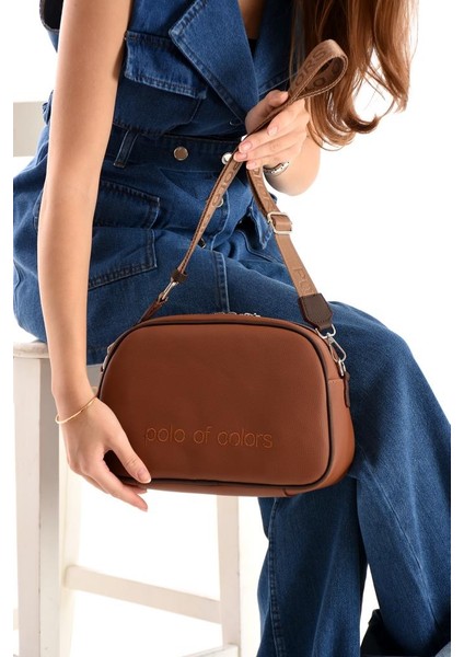 Impolo Holly Lktabakahve Kadın Spor Çapraz Ve Omuz Çantası 20x28 Ebatında
