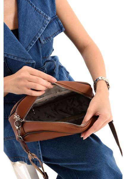 Impolo Holly Lktabakahve Kadın Spor Çapraz Ve Omuz Çantası 20x28 Ebatında