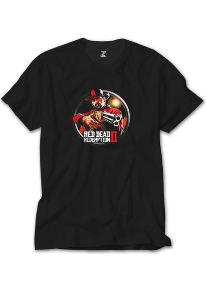 Red Dead Redemption 2 Classic Siyah Tişört