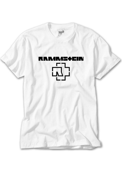 Rammstein Logo 5 Beyaz Tişört