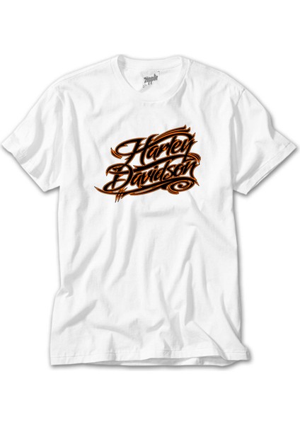 Harley Davidson Logo 2 Beyaz Tişört