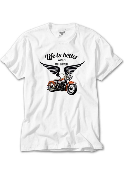 Vintage Harley Davidson Beyaz Tişört