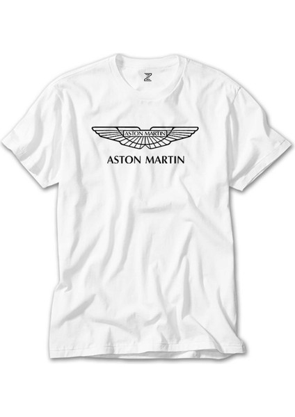 Aston Martin Logo Beyaz Tişört