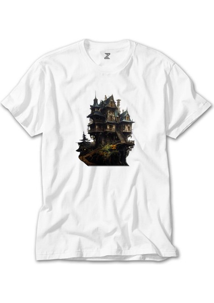 Castle In The Forest Beyaz Tişört