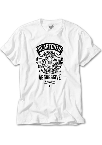 Beartooth Aggressive Beyaz Tişört