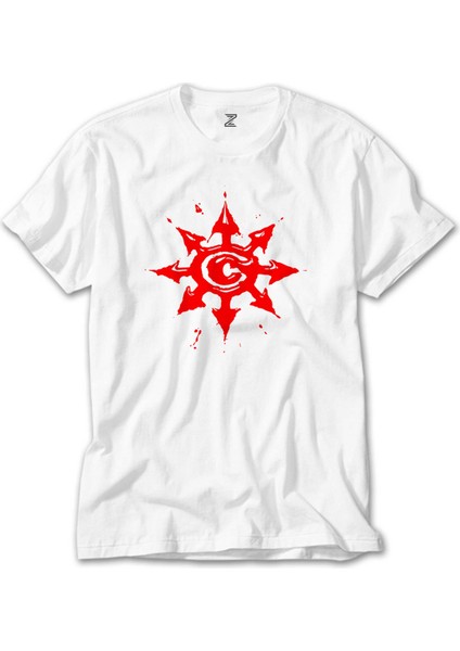 Chimaira Logo Red Beyaz Tişört