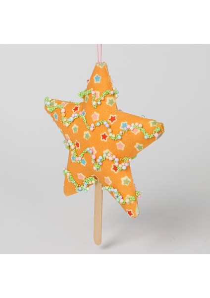Happy Sugar Turuncu Yıldız Süs 17 cm fiyatları