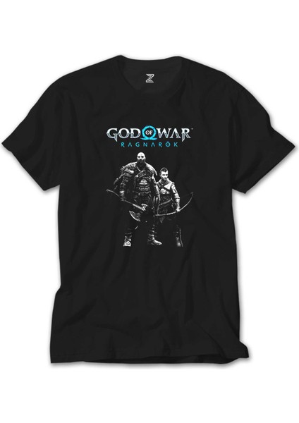 God Of War Ragnarok Atreus Kratos Siyah Tişört