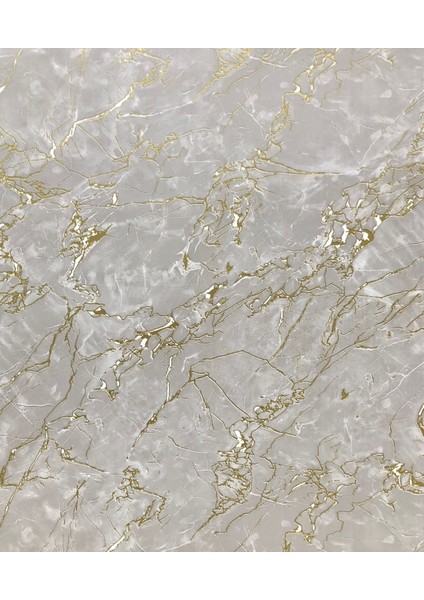 Sf 631 Gri Renkli Gold Damarlı Doğal Mermer Görünümlü Dolap ve Tezgah Yapışkanlı Folyo
