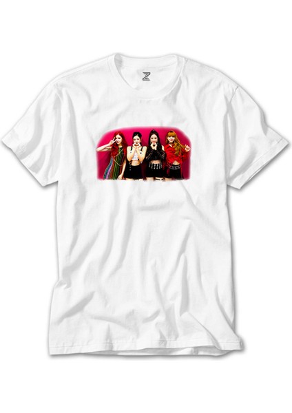 Blackpink Grup Beyaz Tişört