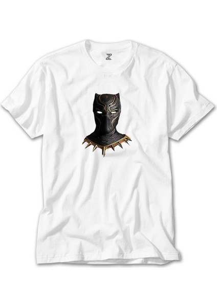 Black Panter Face Beyaz Tişört