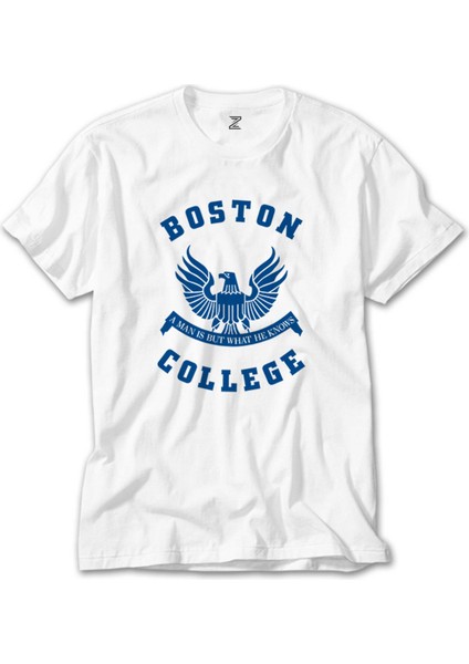 Boston College Logo Beyaz Tişört