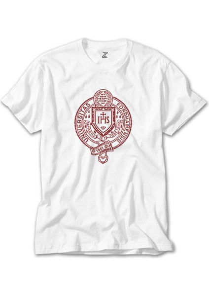 Fordham University Logo Beyaz Tişört
