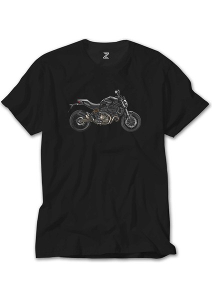 Ducati Monster Motosiklet Canavarı 821 Siyah Tişört