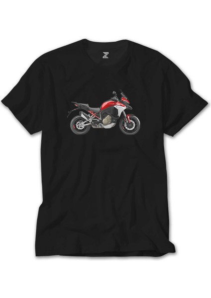 Ducati Multistrada V4 Red MY21 Siyah Tişört