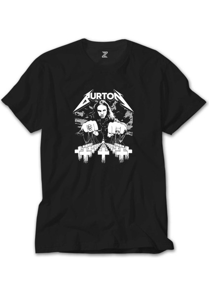 Metallica Cliff Burton Face Siyah Tişört