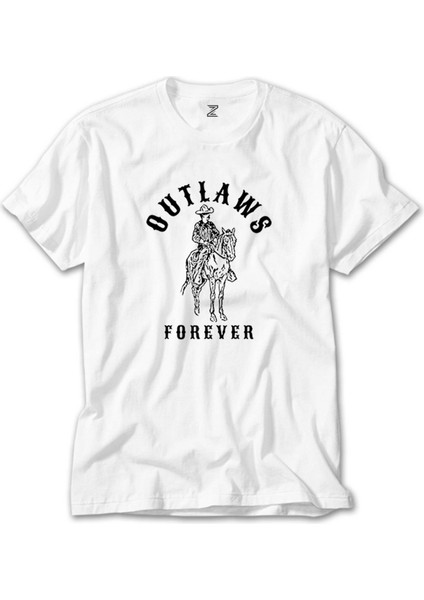 Red Dead Redemption 2 Outlaws Forever Beyaz Tişört