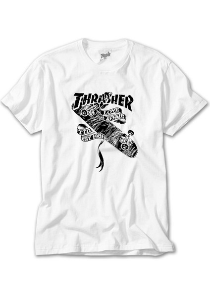 Thrasher Love Affair Beyaz Tişört